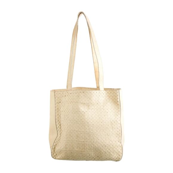 Fendi Vintage Snakeskin Tote - Beige - Picture 2 of 5